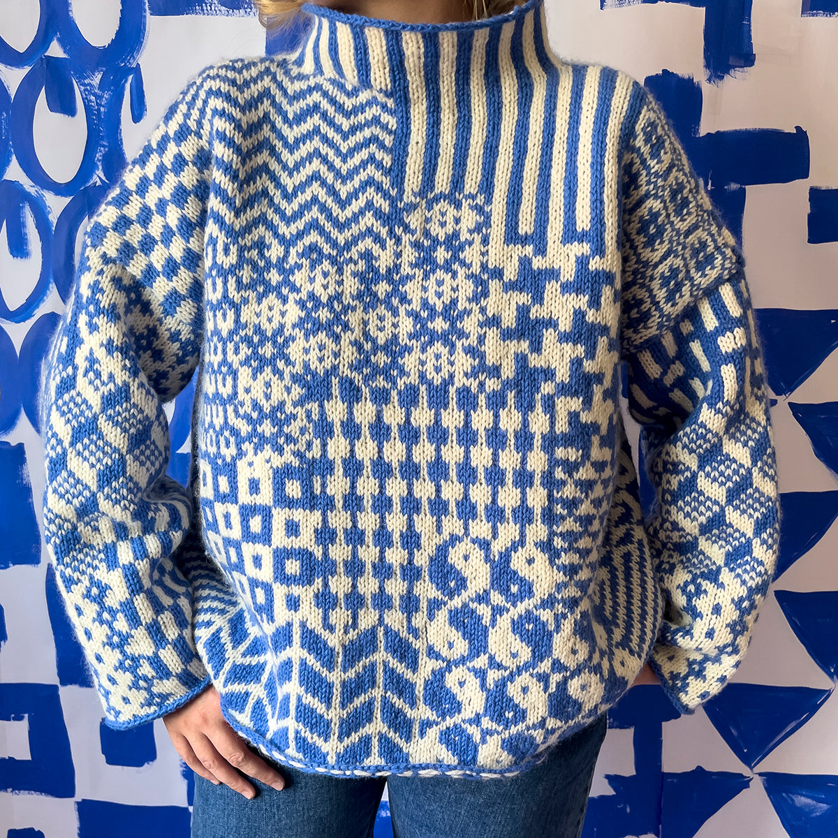 Pattern for Nordic Mix Sweater – ENGLISH - Main Image