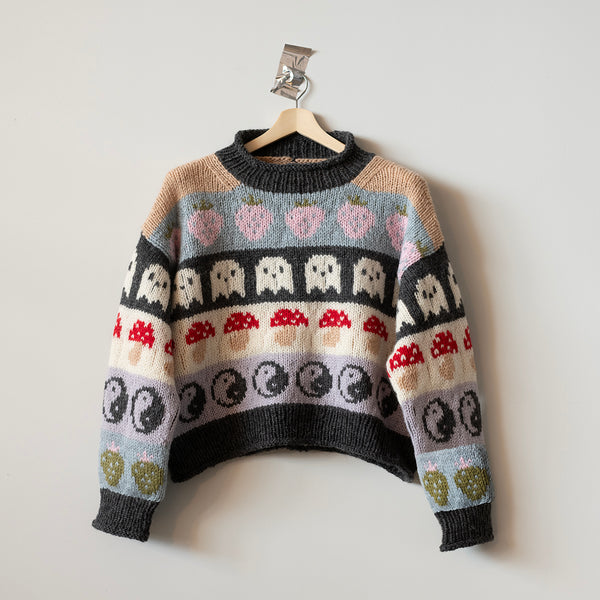 【新品】Liten リテン Sculpture form pullover Alien Oversized Knit in Lavender - Bold Fashion Statement