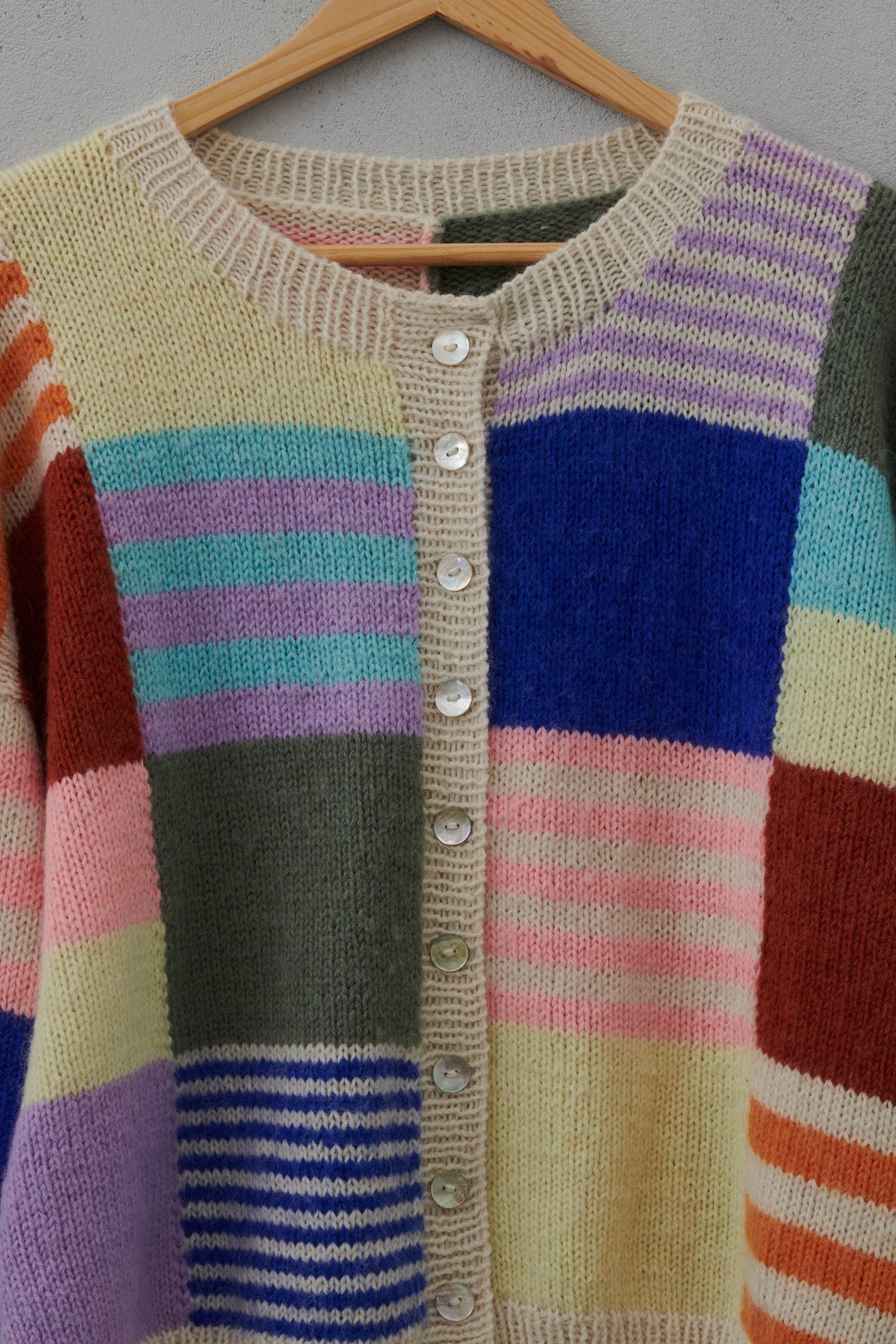 Pattern for Patchwork cardigan