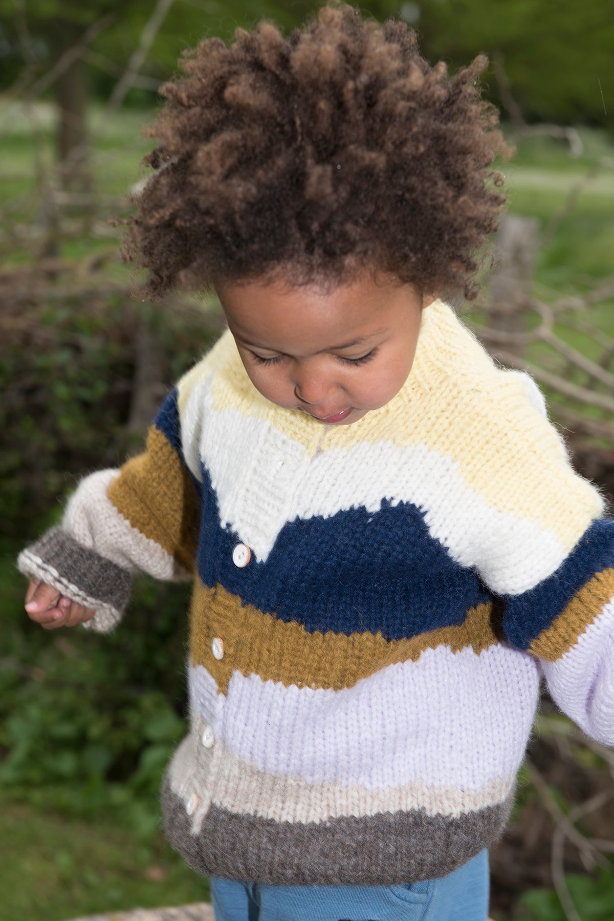 Pattern for The valley cardigan kids. English version